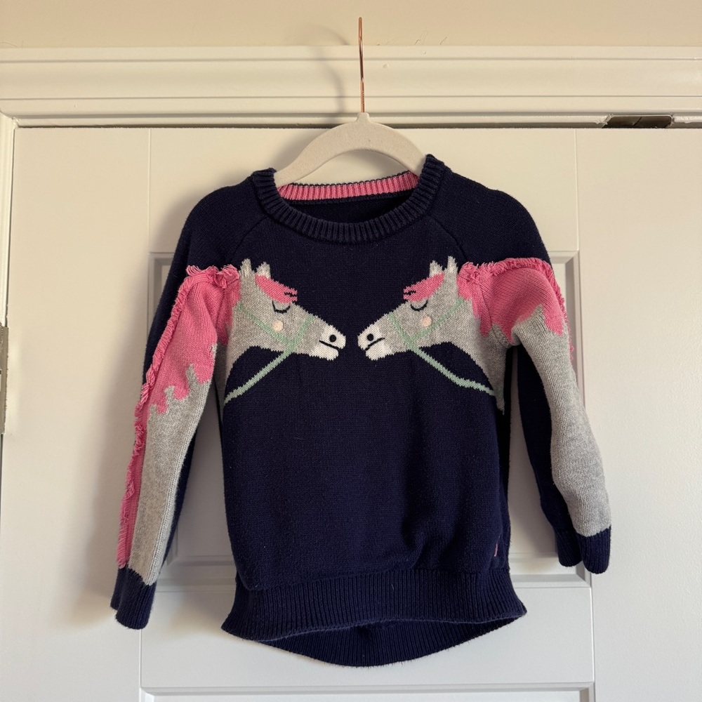 Joules double horse sweater